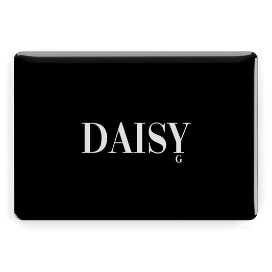 Personalised Black Name Apple MacBook Case