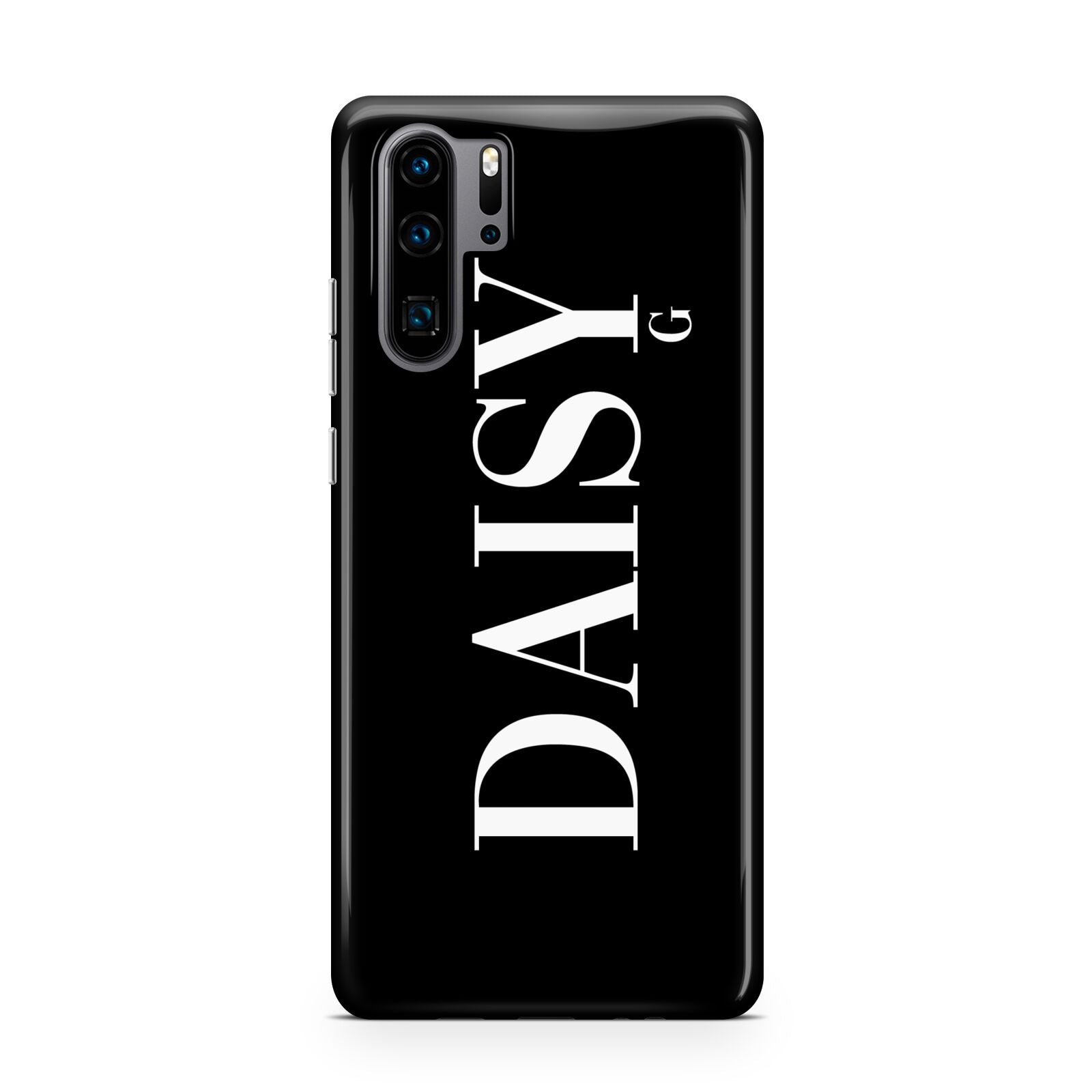 Personalised Black Name Huawei P30 Pro Phone Case