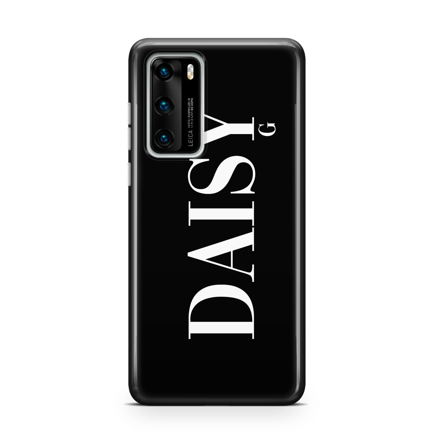 Personalised Black Name Huawei P40 Phone Case