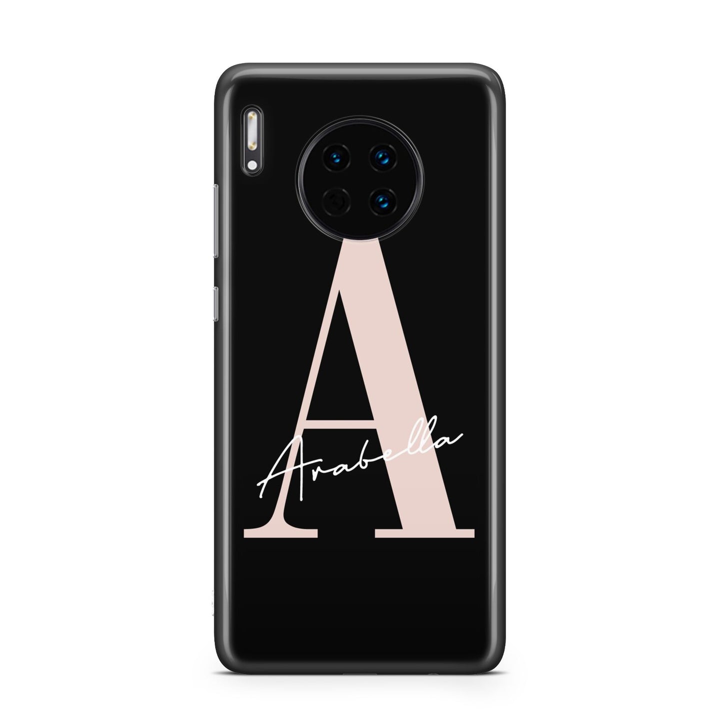 Personalised Black Pink Initial Huawei Mate 30