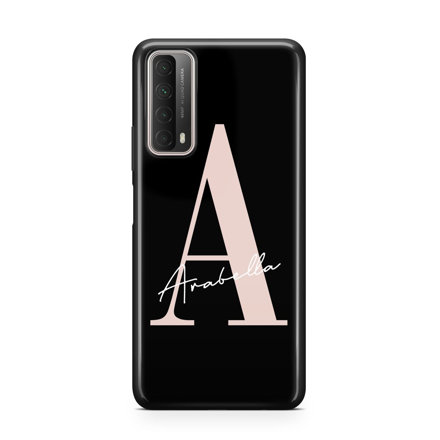 Personalised Black Pink Initial Huawei P Smart 2021