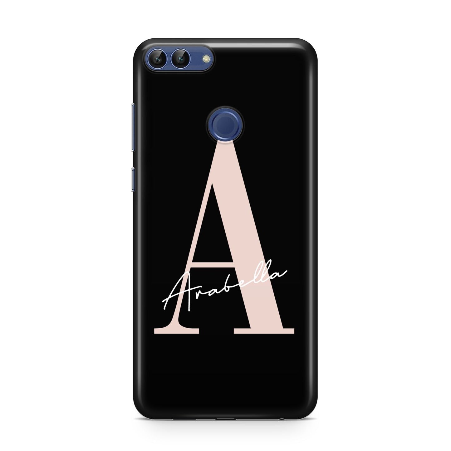 Personalised Black Pink Initial Huawei P Smart Case