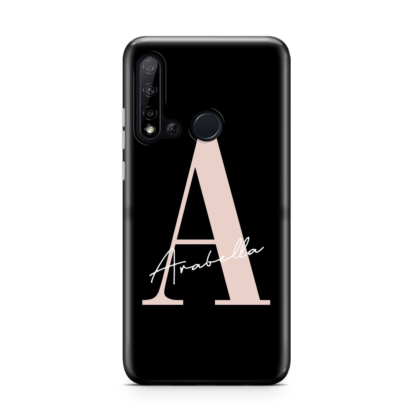 Personalised Black Pink Initial Huawei P20 Lite 5G Phone Case