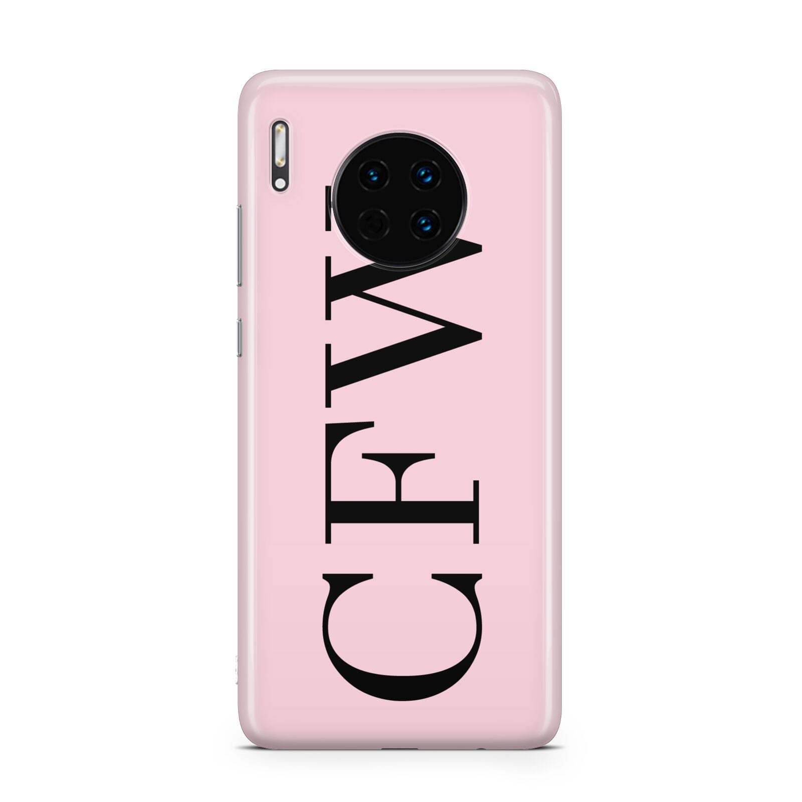 Personalised Black Pink Side Initials Huawei Mate 30