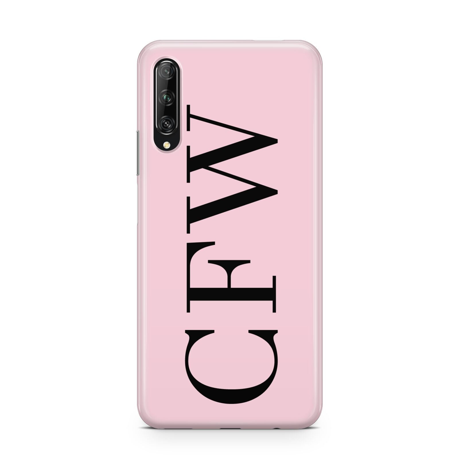 Personalised Black Pink Side Initials Huawei P Smart Pro 2019