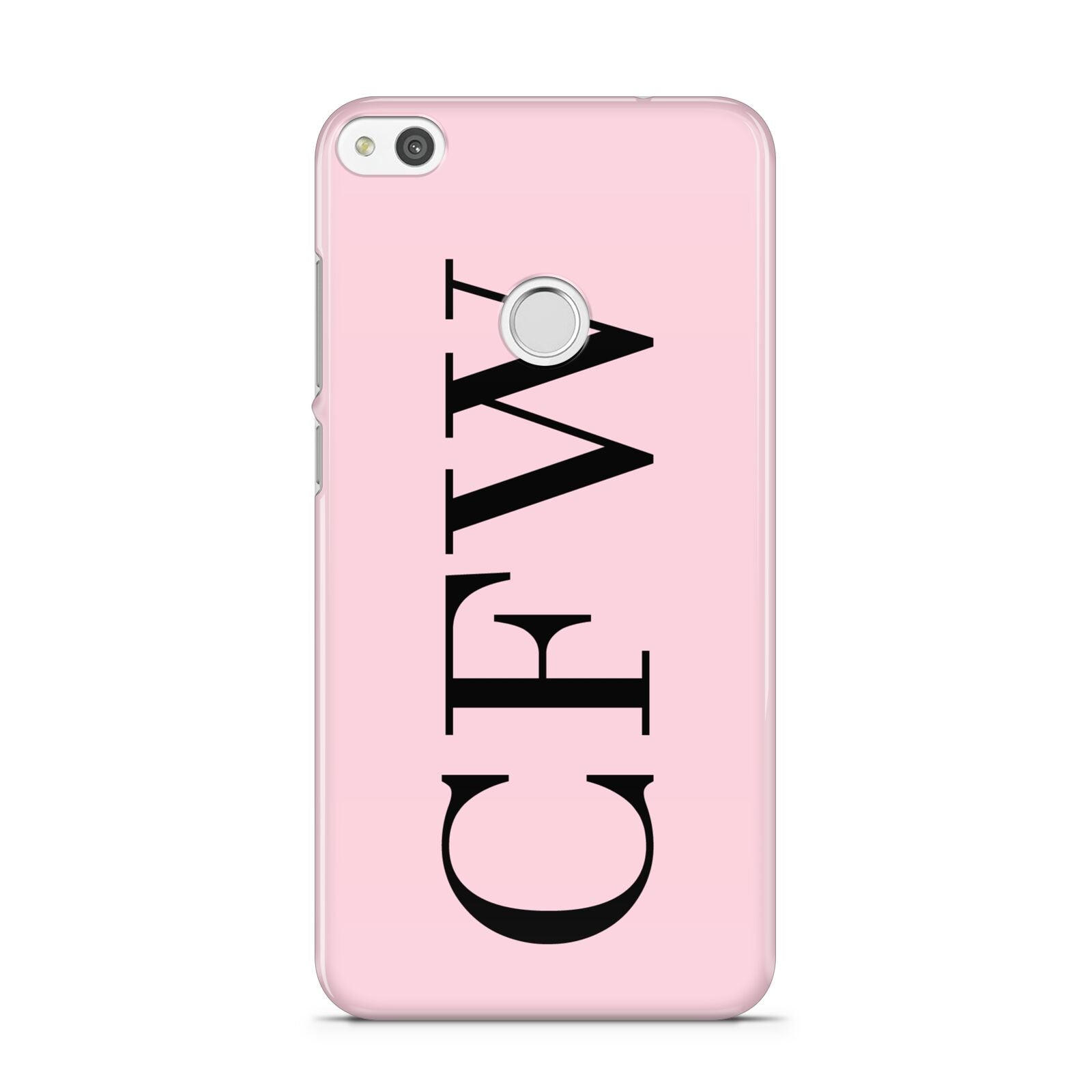 Personalised Black Pink Side Initials Huawei P8 Lite Case