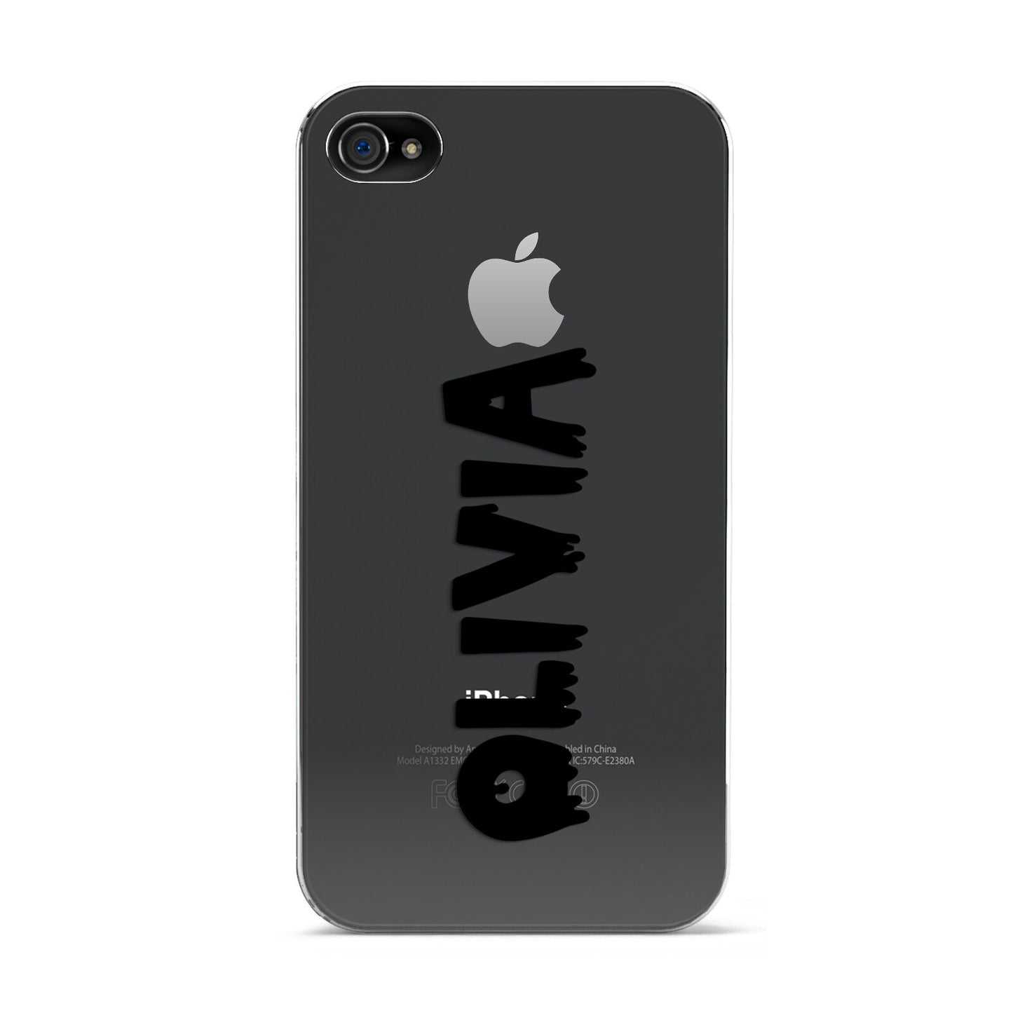 Personalised Black Slime Text Apple iPhone 4s Case