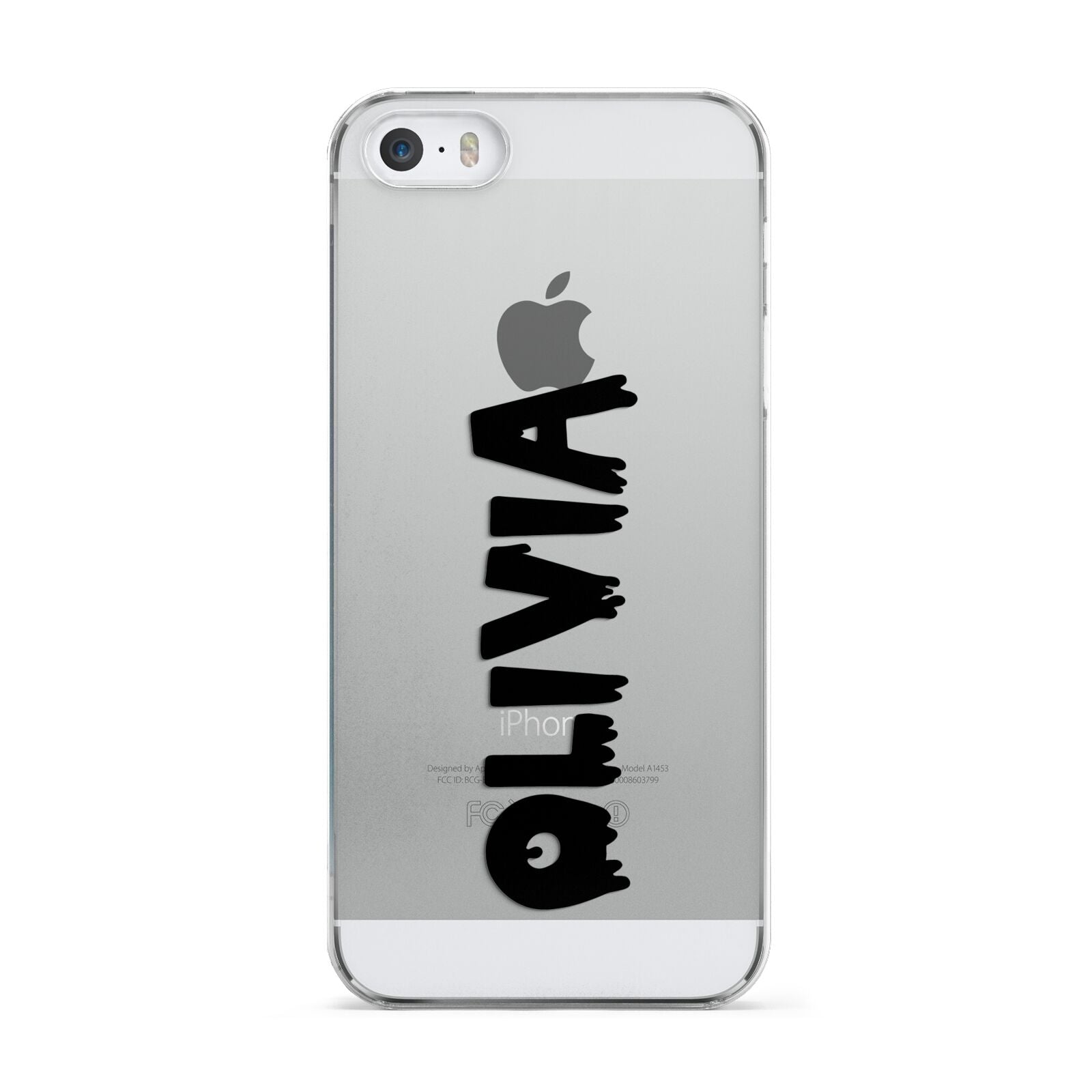 Personalised Black Slime Text Apple iPhone 5 Case