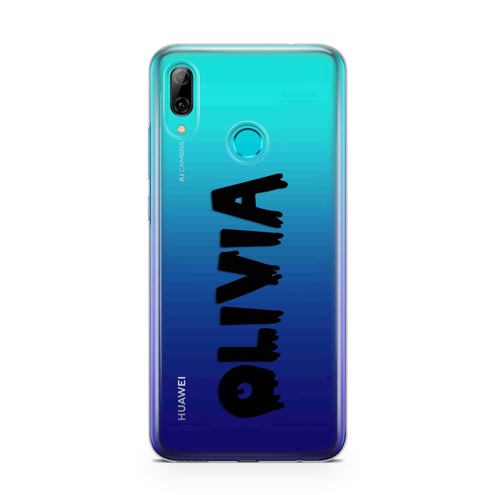 Personalised Black Slime Text Huawei P Smart 2019 Case