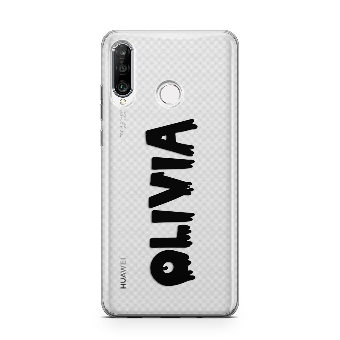 Personalised Black Slime Text Huawei P30 Lite Phone Case