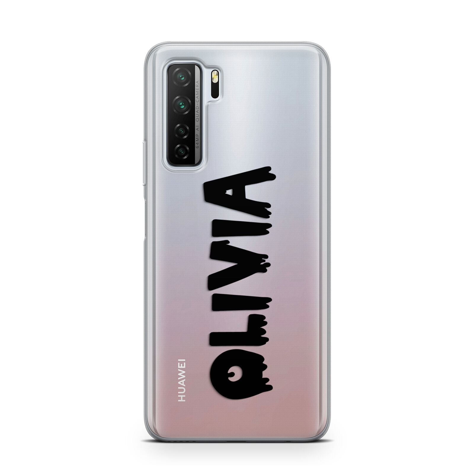 Personalised Black Slime Text Huawei P40 Lite 5G Phone Case