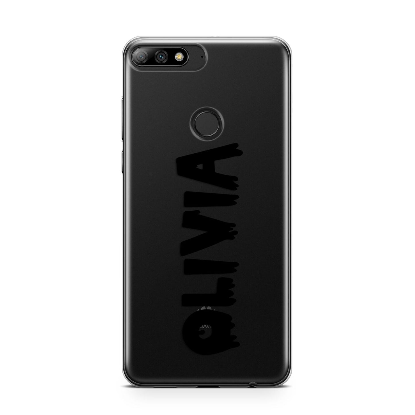 Personalised Black Slime Text Huawei Y7 2018