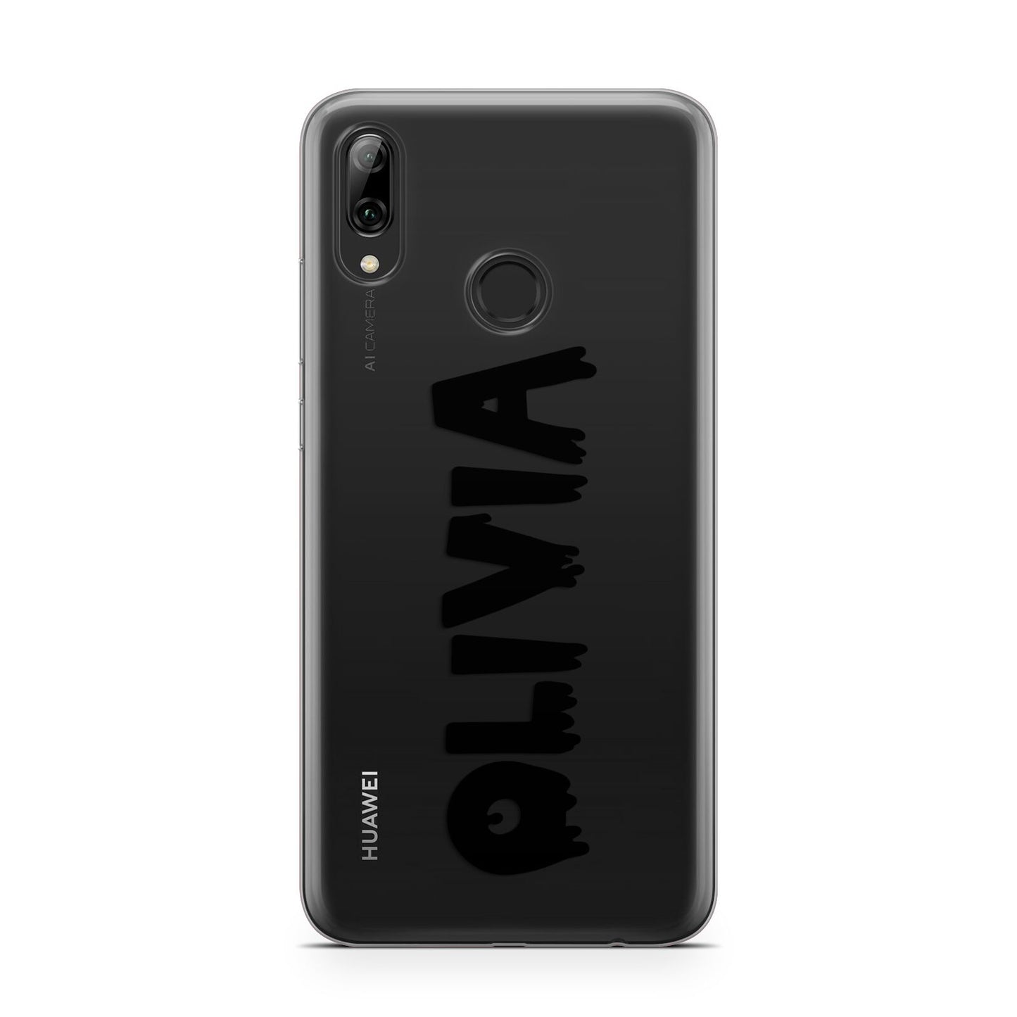 Personalised Black Slime Text Huawei Y7 2019