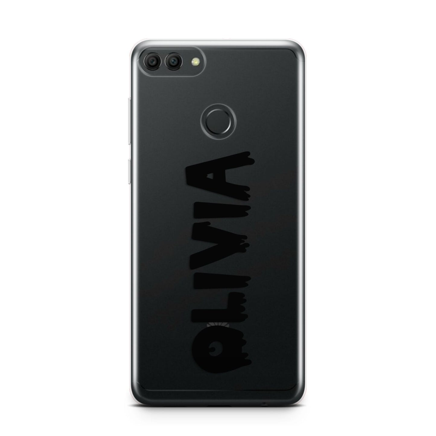 Personalised Black Slime Text Huawei Y9 2018