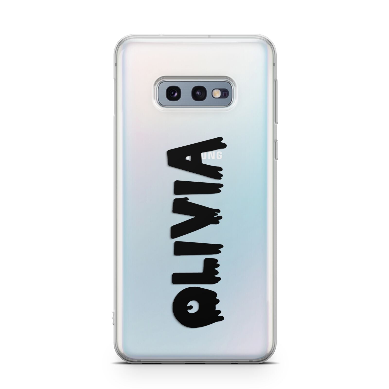 Personalised Black Slime Text Samsung Galaxy S10E Case