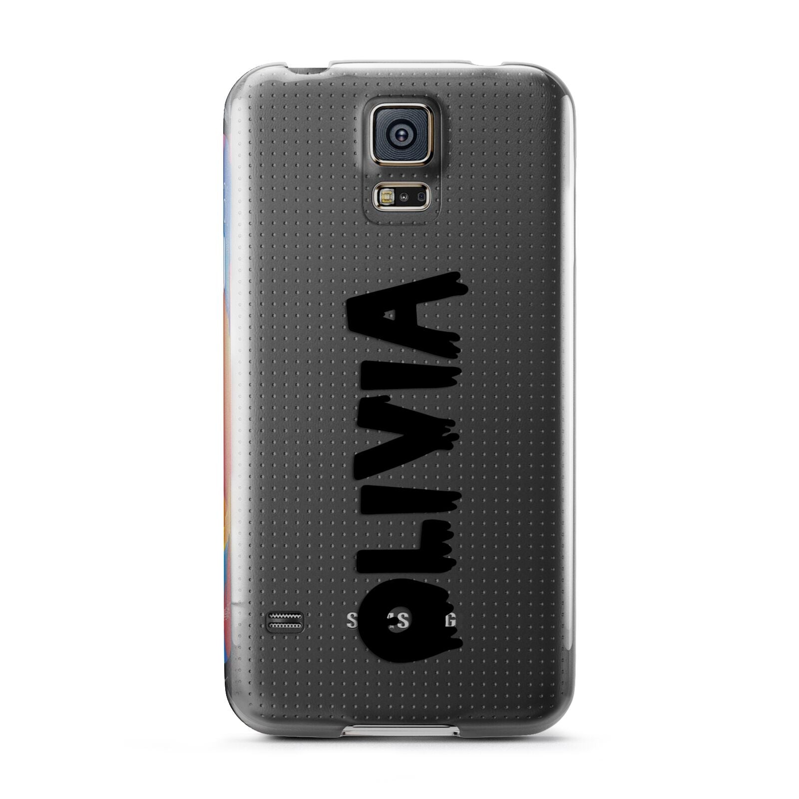 Personalised Black Slime Text Samsung Galaxy S5 Case