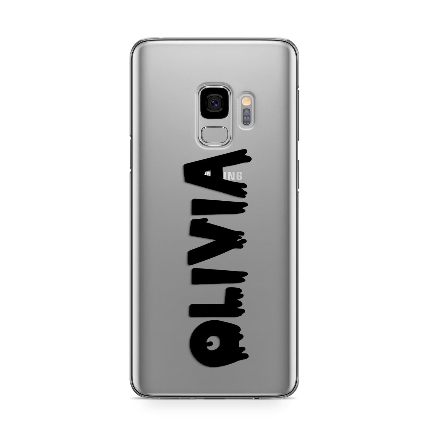 Personalised Black Slime Text Samsung Galaxy S9 Case