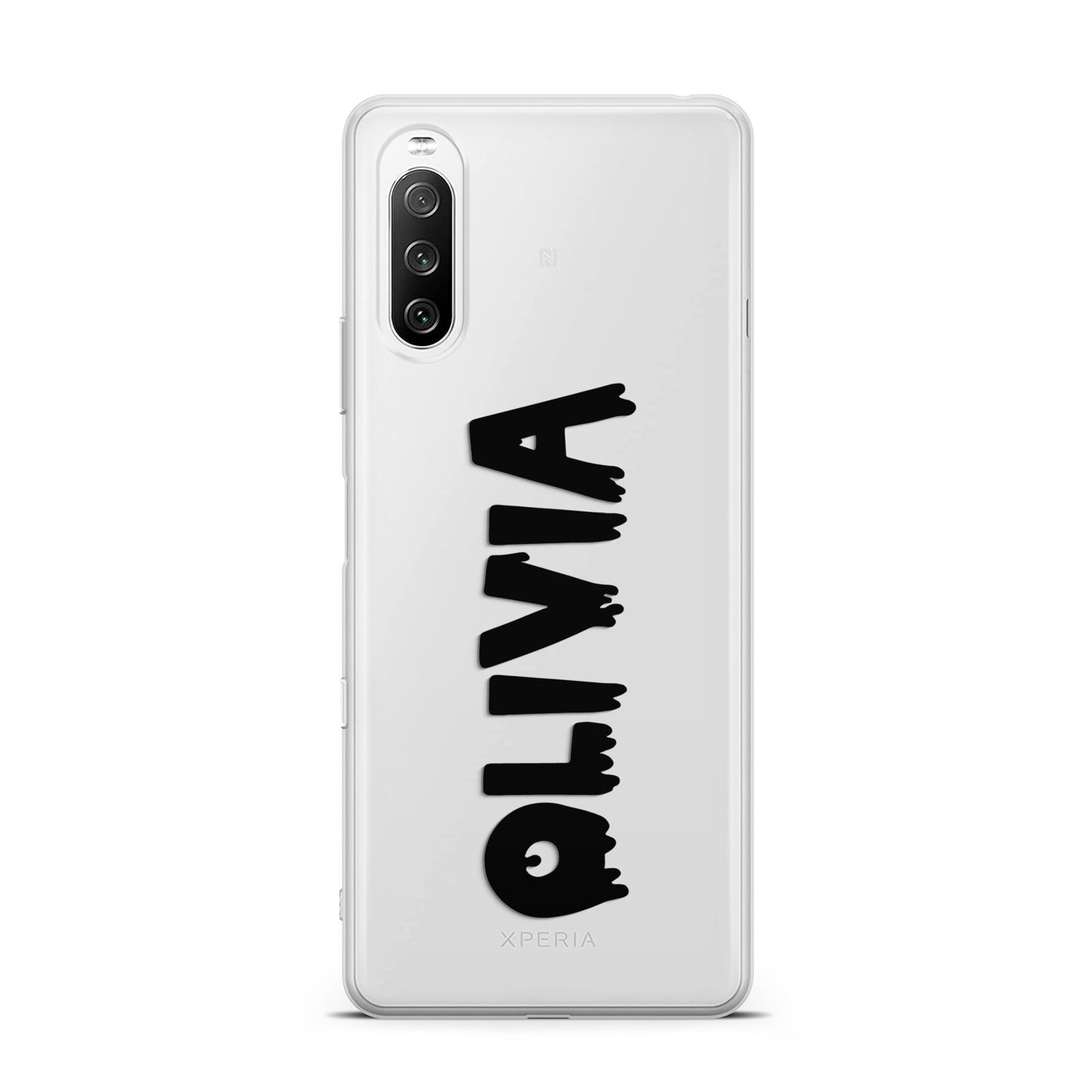 Personalised Black Slime Text Sony Xperia 10 III Case