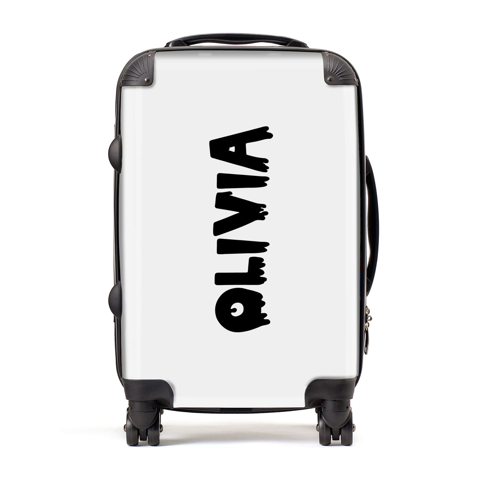 Personalised Black Slime Text Suitcase