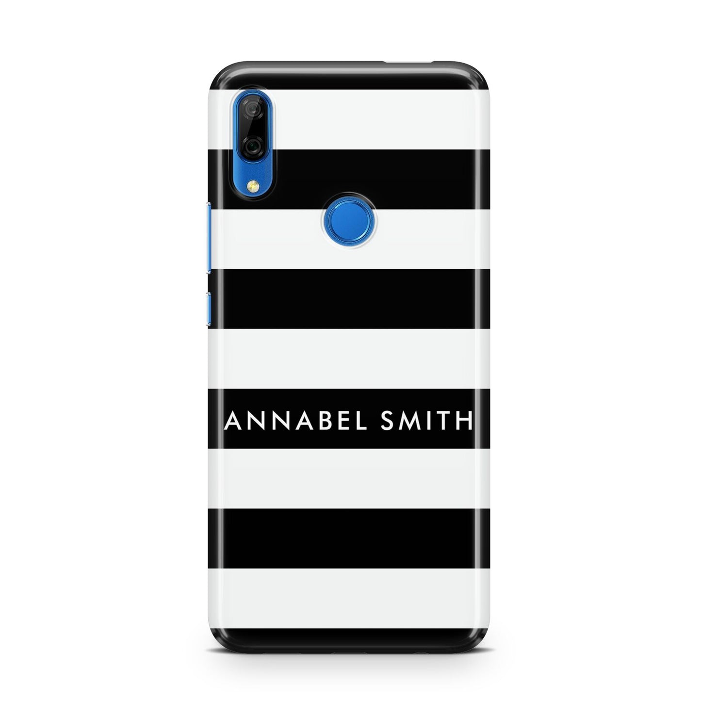 Personalised Black Striped Name or Initials Huawei P Smart Z