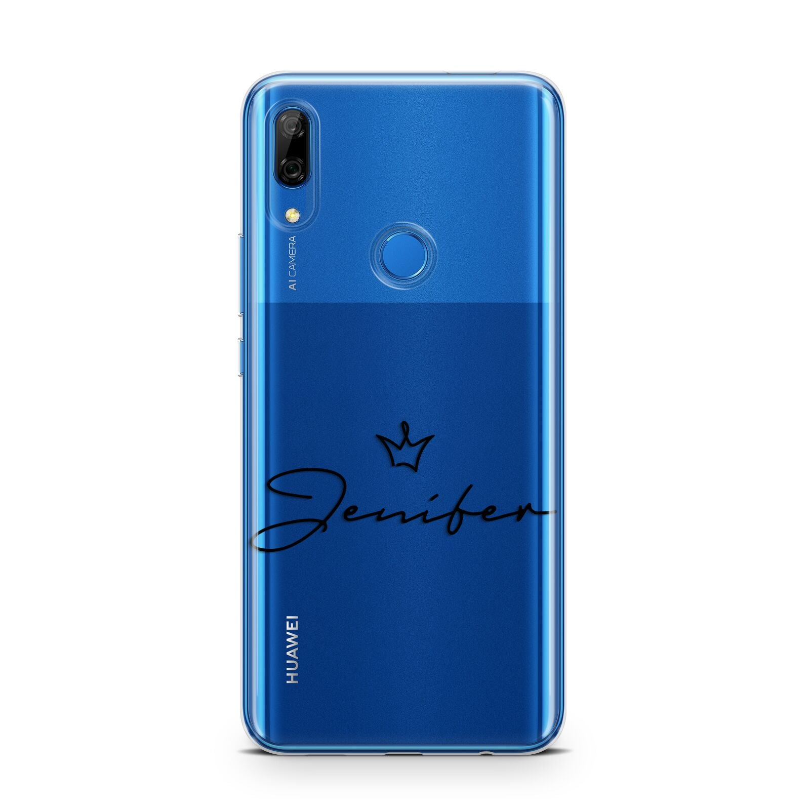 Personalised Black Text Transparent Huawei P Smart Z