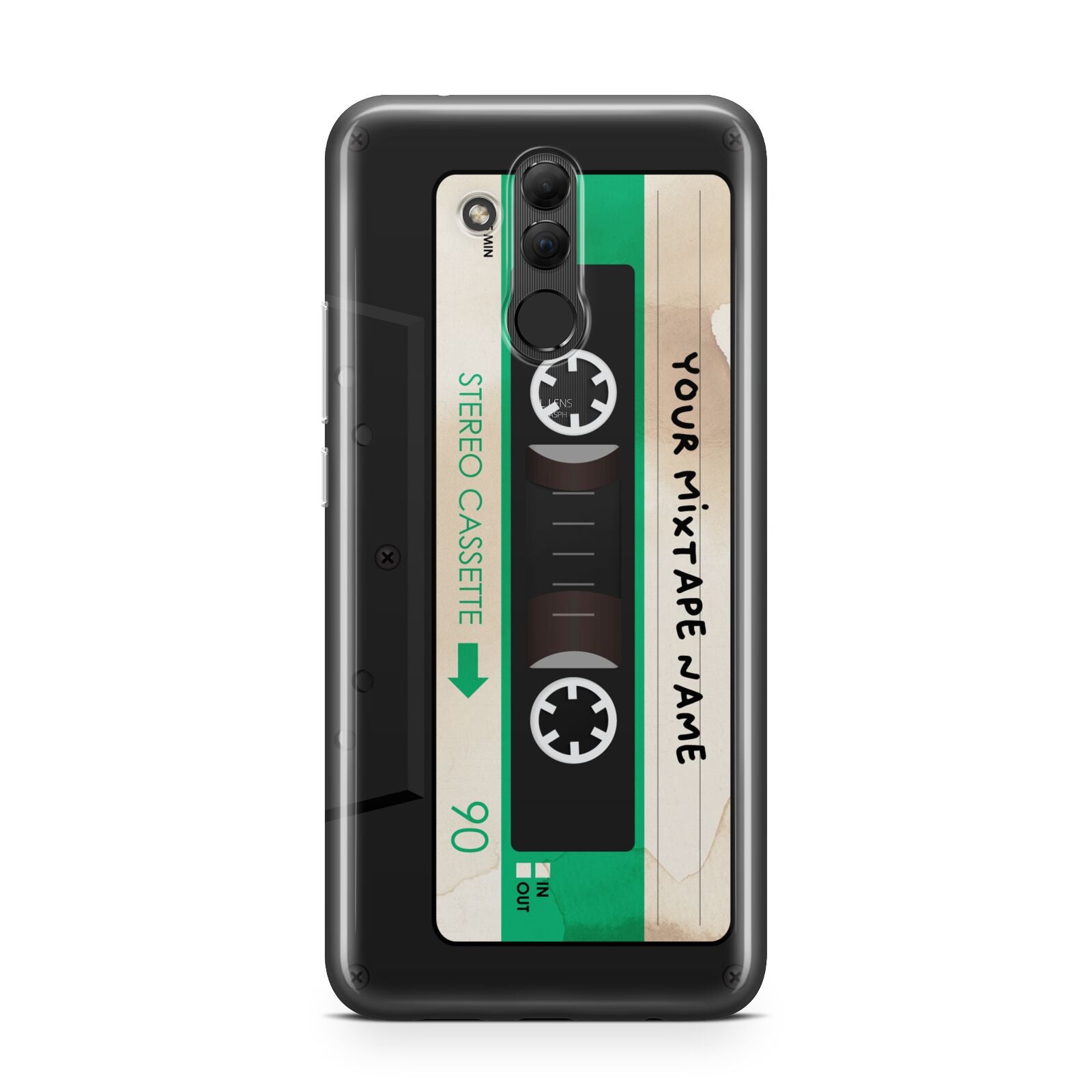 Personalised Black and Green Mixtape Huawei Mate 20 Lite