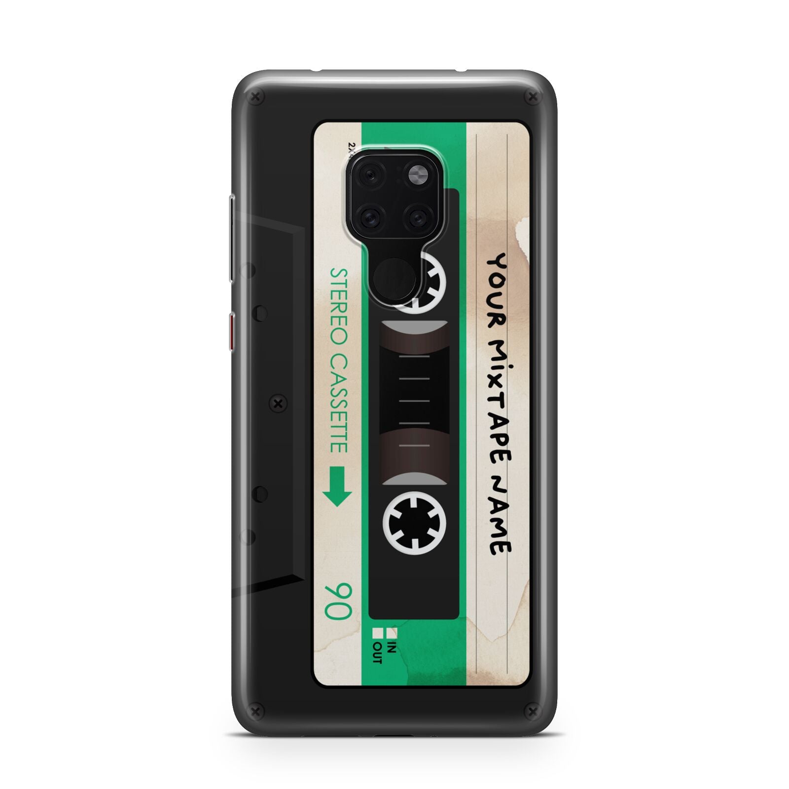 Personalised Black and Green Mixtape Huawei Mate 20 Phone Case