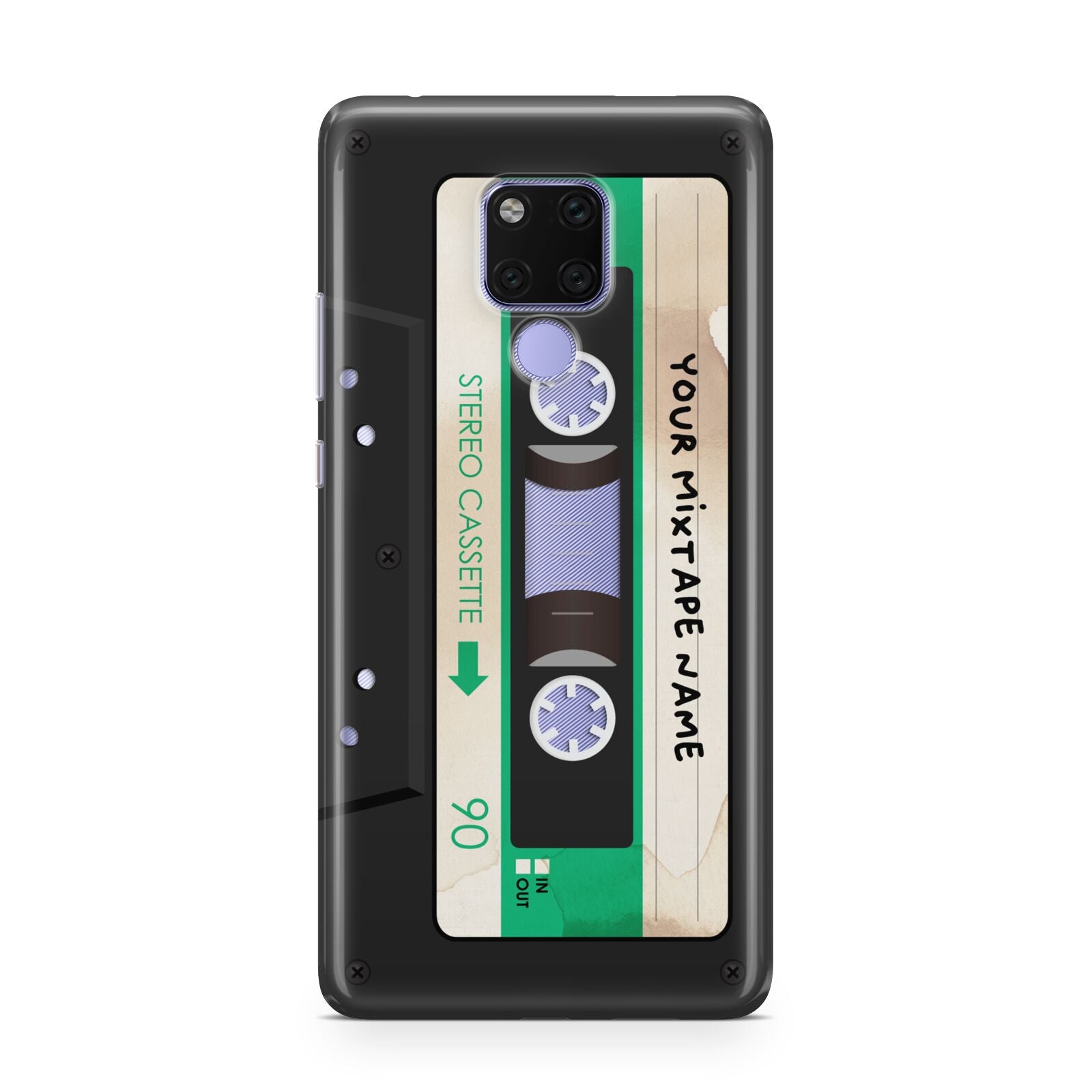 Personalised Black and Green Mixtape Huawei Mate 20X Phone Case