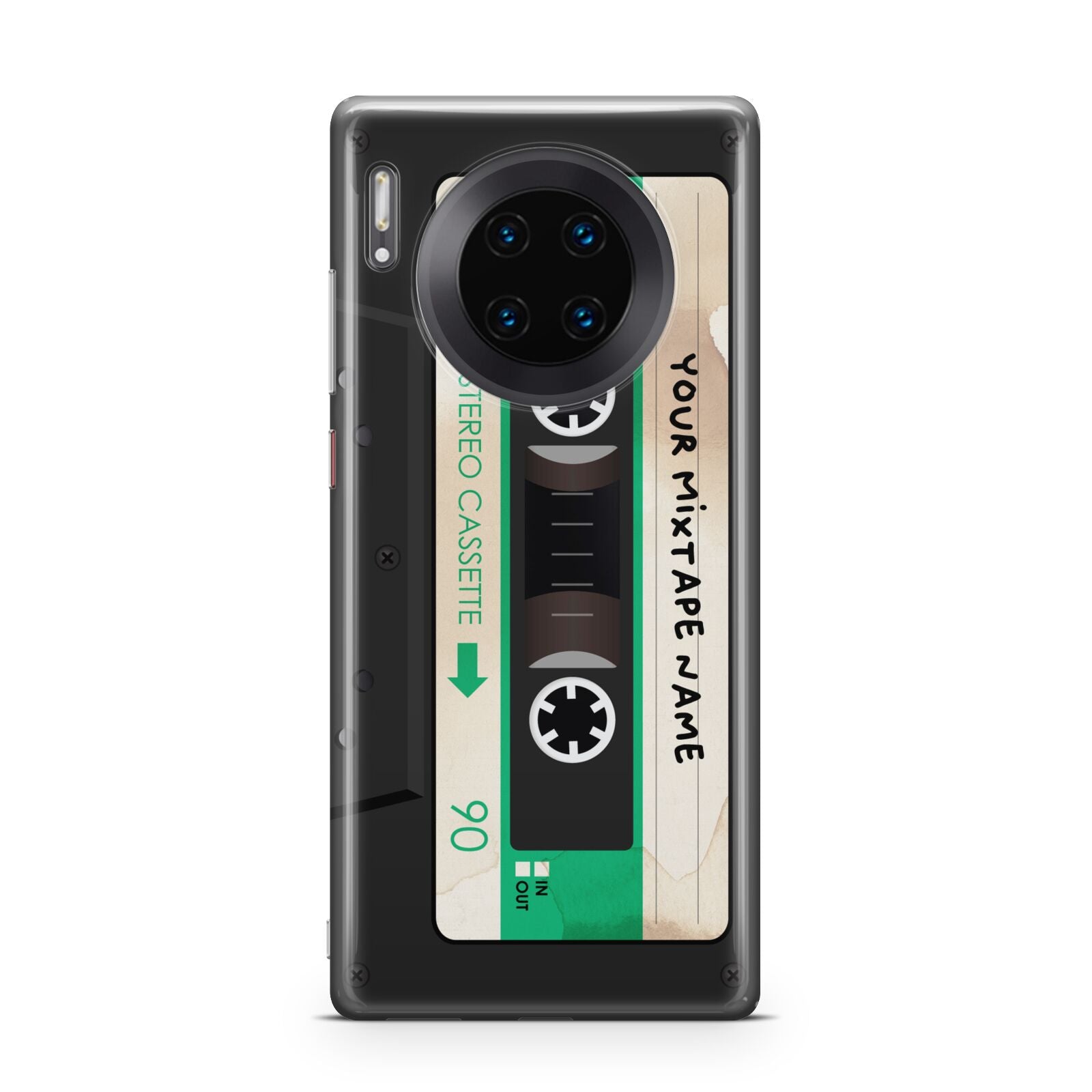 Personalised Black and Green Mixtape Huawei Mate 30 Pro Phone Case