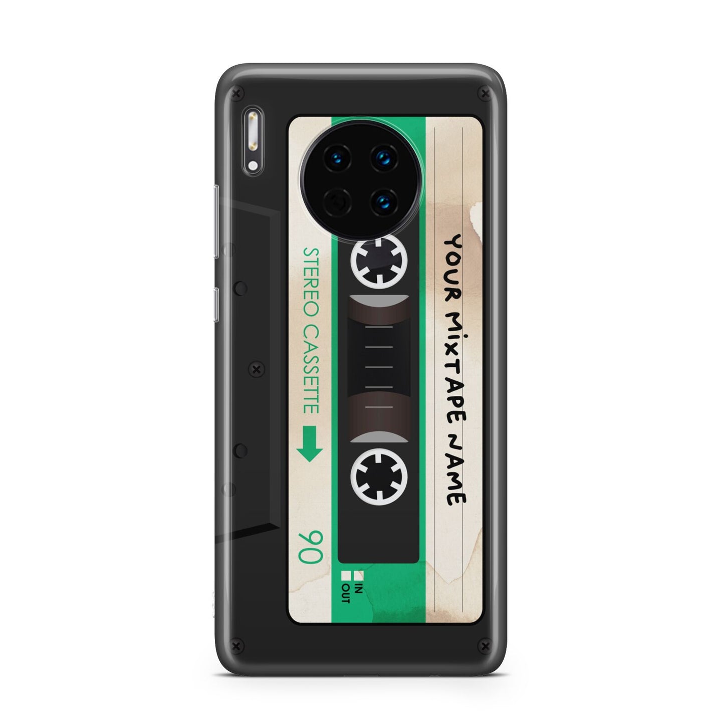 Personalised Black and Green Mixtape Huawei Mate 30