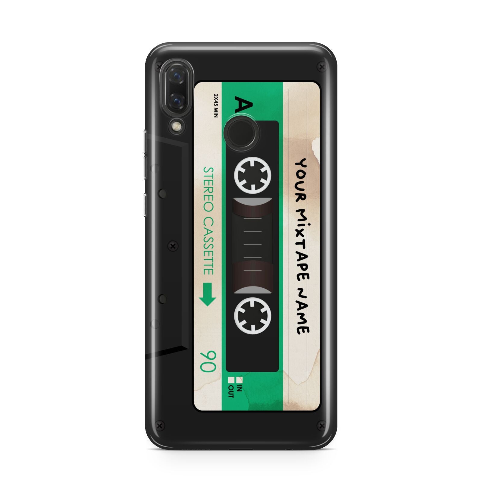 Personalised Black and Green Mixtape Huawei Nova 3 Phone Case