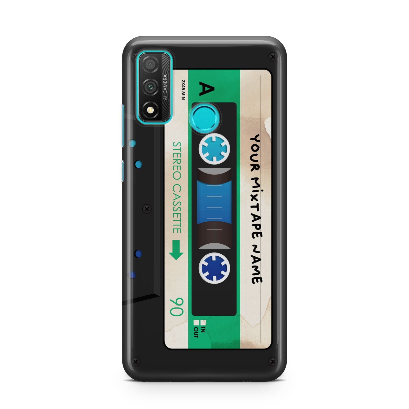 Personalised Black and Green Mixtape Huawei P Smart 2020