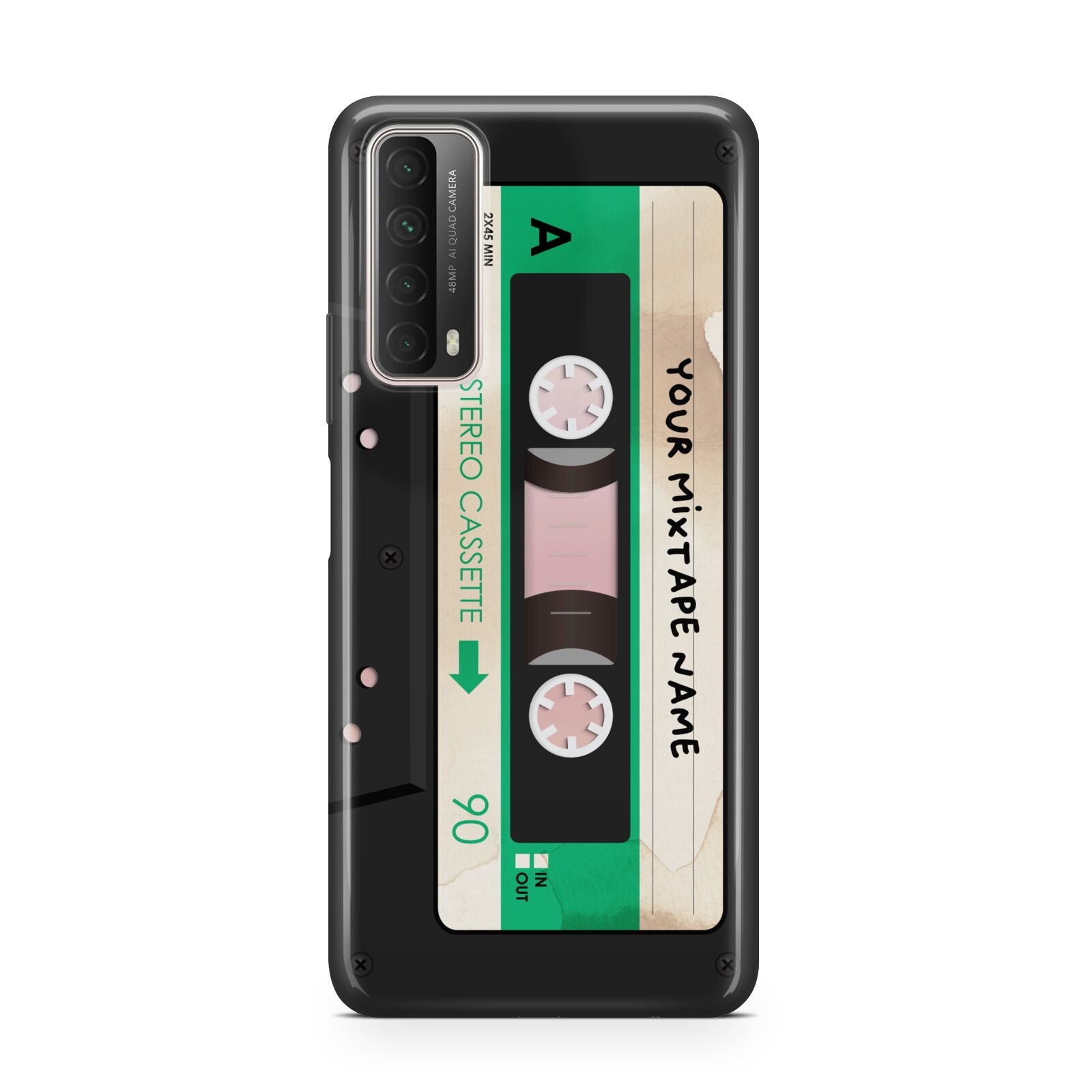 Personalised Black and Green Mixtape Huawei P Smart 2021