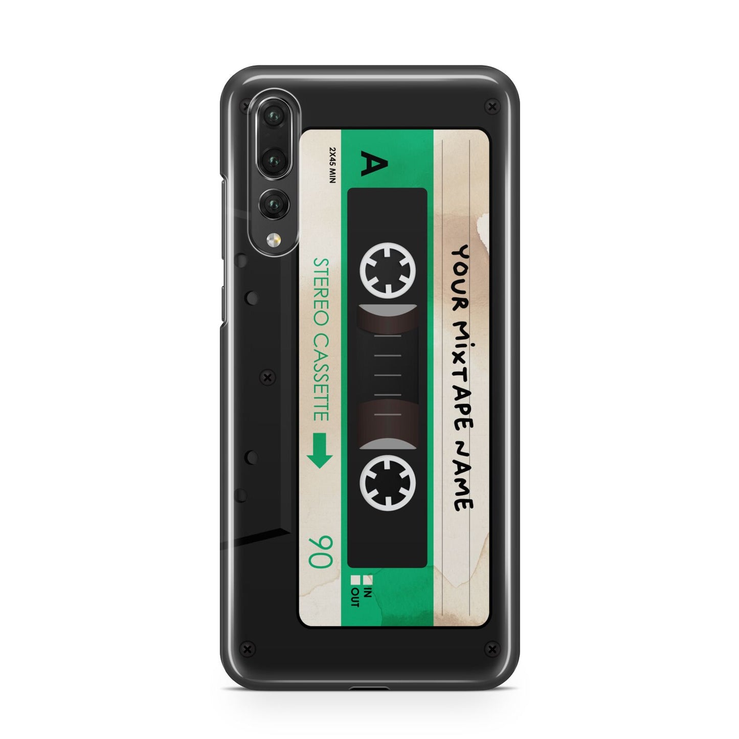 Personalised Black and Green Mixtape Huawei P20 Pro Phone Case