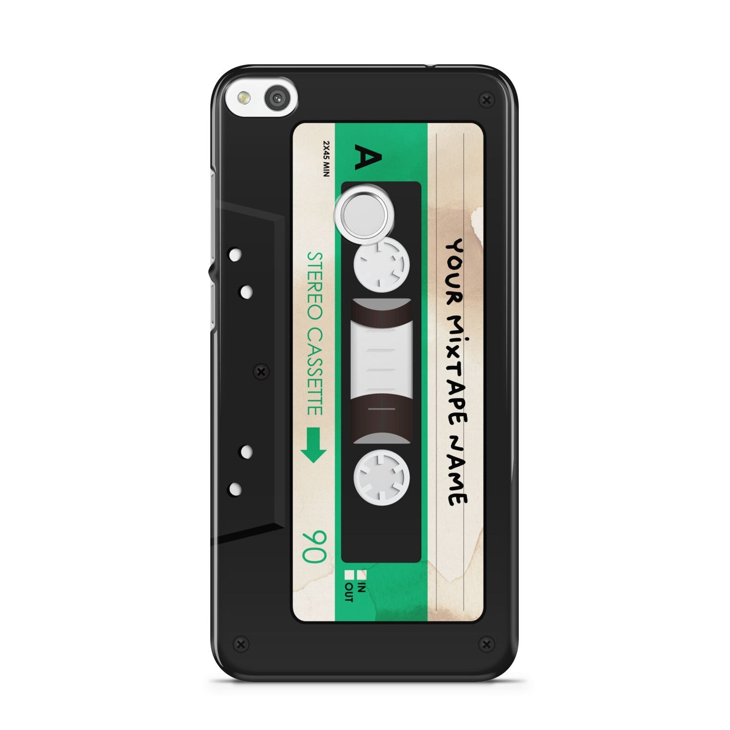 Personalised Black and Green Mixtape Huawei P8 Lite Case