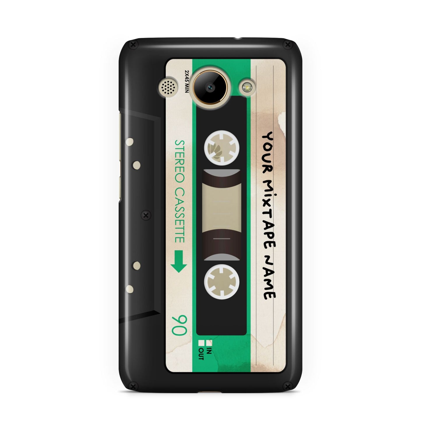 Personalised Black and Green Mixtape Huawei Y3 2017