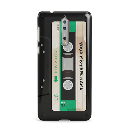 Personalised Black and Green Mixtape Nokia Case