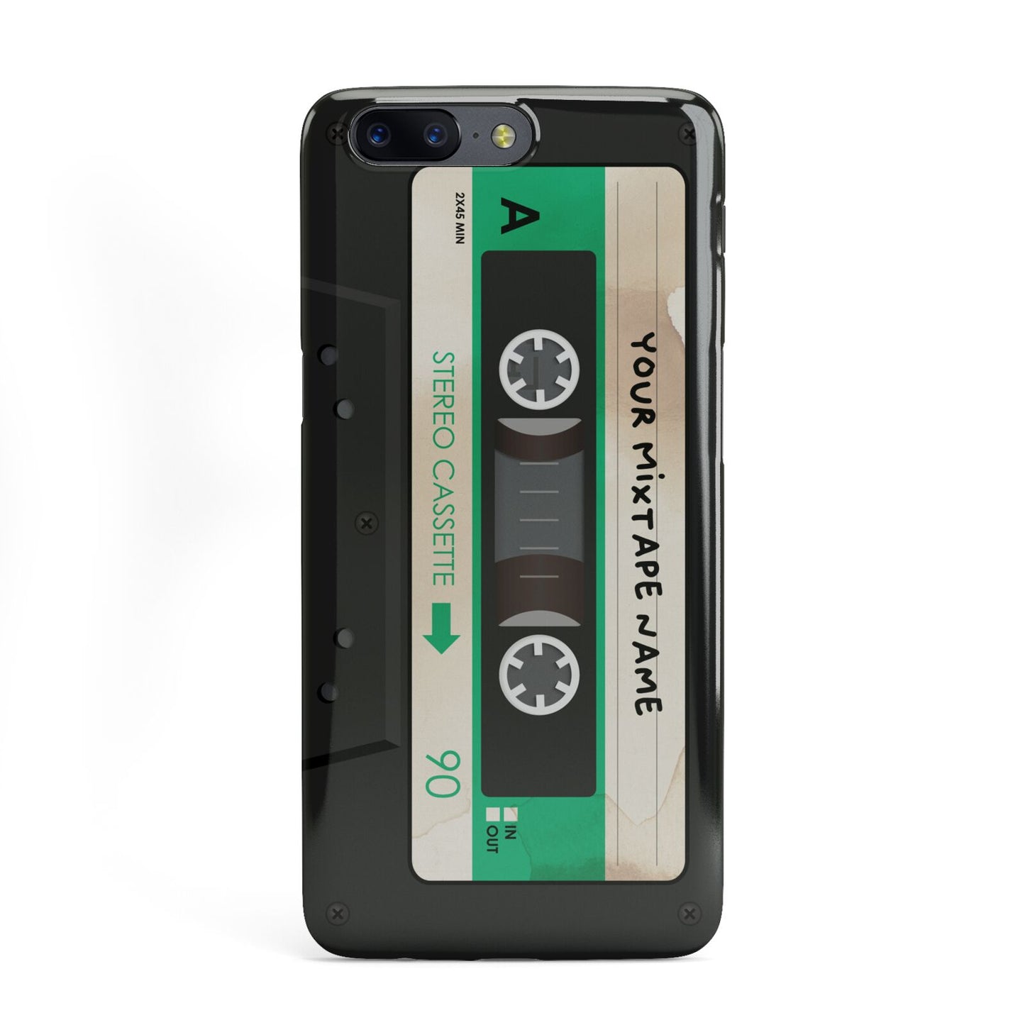 Personalised Black and Green Mixtape OnePlus Case