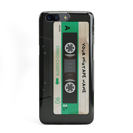 Personalised Black and Green Mixtape OnePlus Case