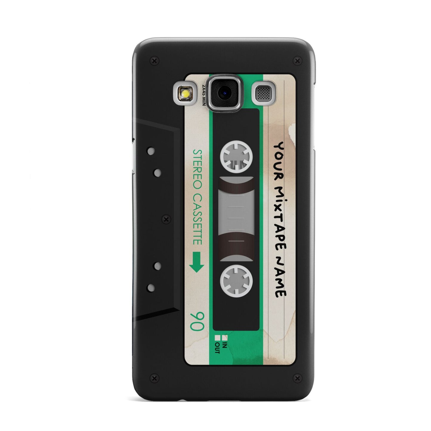 Personalised Black and Green Mixtape Samsung Galaxy A3 Case