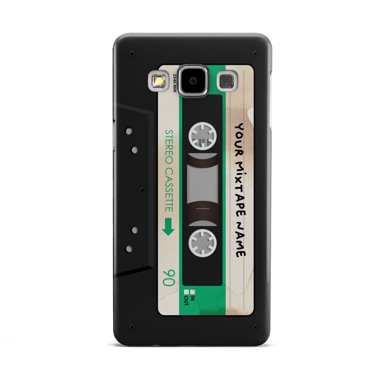 Personalised Black and Green Mixtape Samsung Galaxy A5 Case