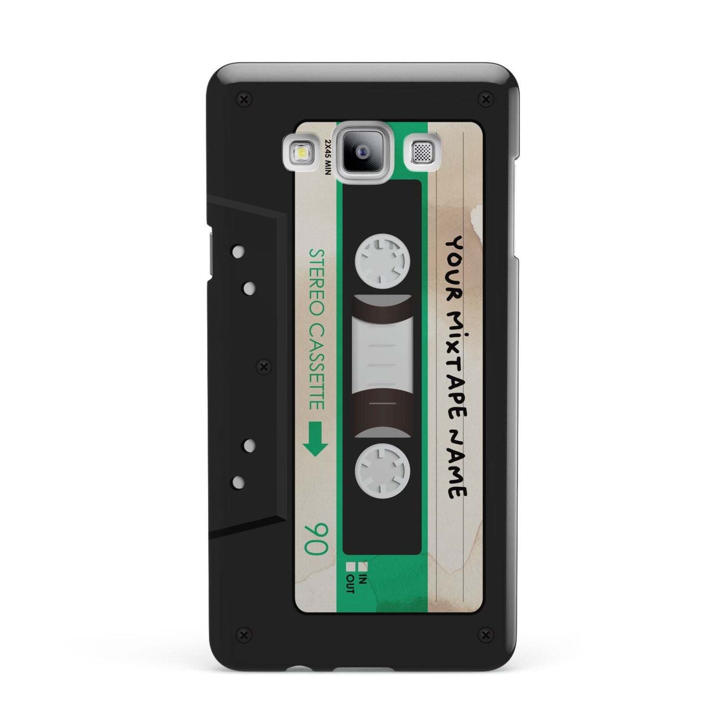 Personalised Black and Green Mixtape Samsung Galaxy A7 2015 Case