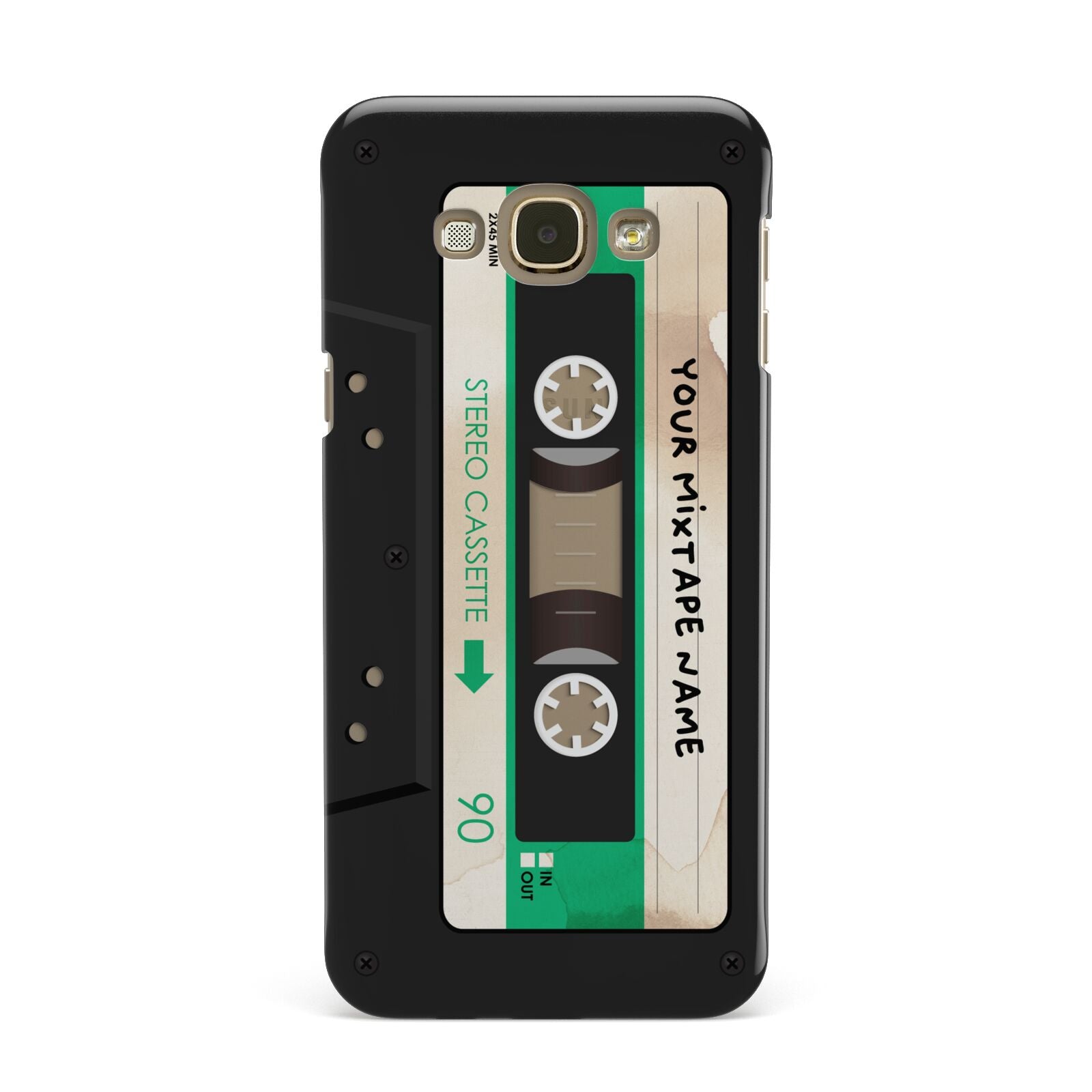 Personalised Black and Green Mixtape Samsung Galaxy A8 Case