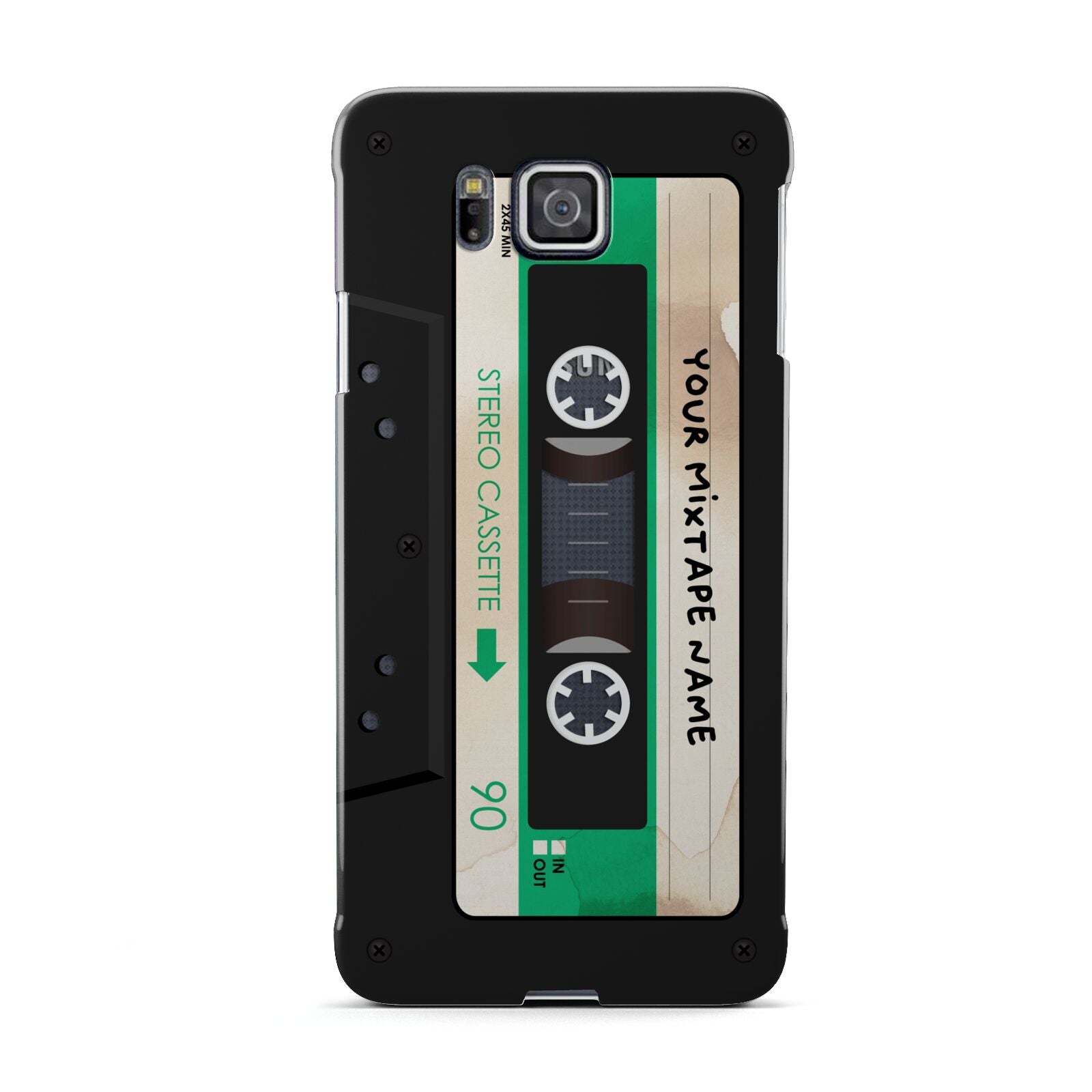 Personalised Black and Green Mixtape Samsung Galaxy Alpha Case