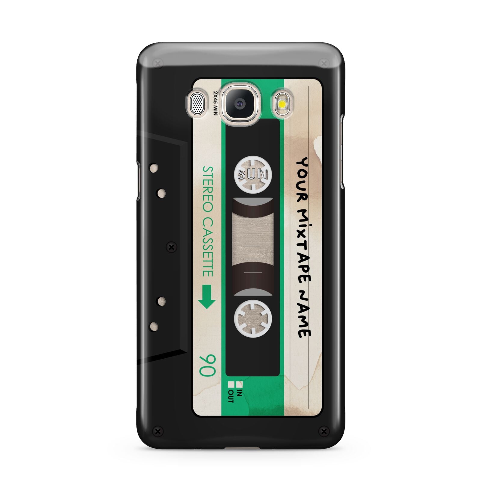 Personalised Black and Green Mixtape Samsung Galaxy J5 2016 Case