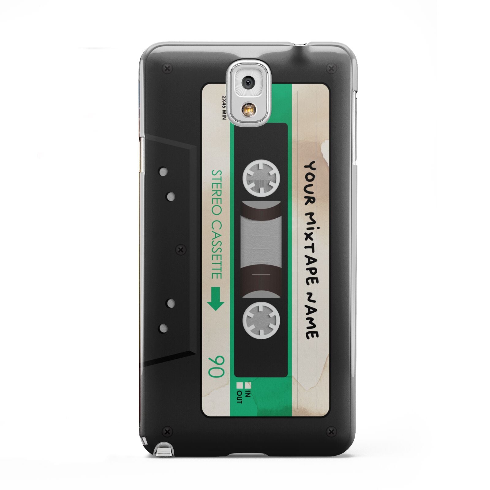 Personalised Black and Green Mixtape Samsung Galaxy Note 3 Case