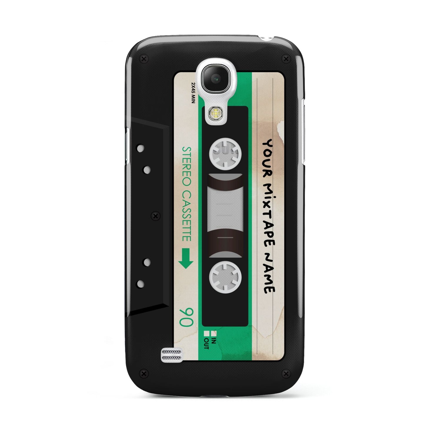 Personalised Black and Green Mixtape Samsung Galaxy S4 Mini Case