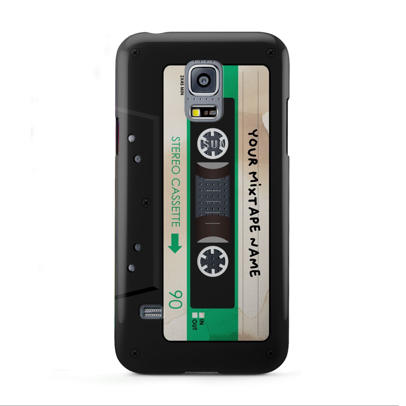 Personalised Black and Green Mixtape Samsung Galaxy S5 Mini Case