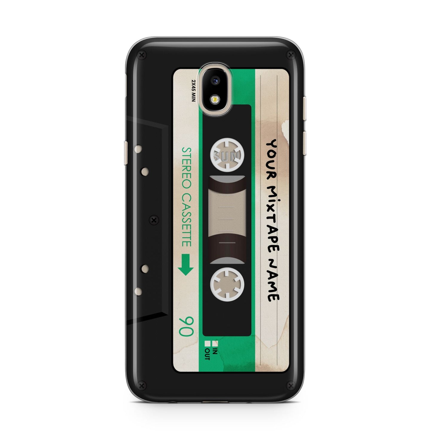 Personalised Black and Green Mixtape Samsung J5 2017 Case