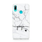 Personalised Black and White Marble with Handwriting Text Huawei P Smart 2019 Case